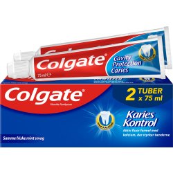 Colgate Tandpasta | Karies Kontrol | 2x75 ml