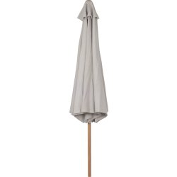 Frank parasol m/snoretræk Ø3.5m, Teak/beige