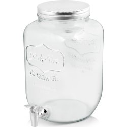 Glasdispenser med tappehane, 8 L