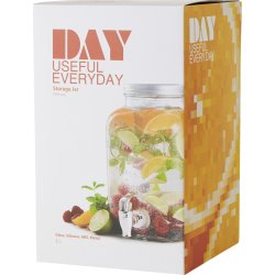 Glasdispenser med tappehane, 8 L