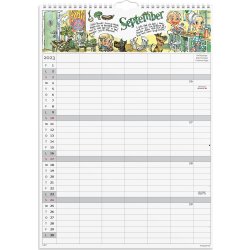 Mayland 2023 Familiekalender m/sticker | 6 kolonn.