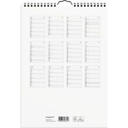 Mayland 2023 Familiekalender | Sort/ hvid | 2 kol.