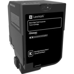 Lexmark CS725 lasertoner | Svart | 20 000 sidor