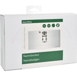 Office Navneskilt m. n+k | 91x57 mm | 50 stk.