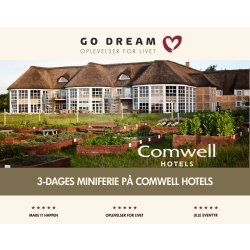 Oplevelsesgave-3 dages miniferie på Comwell Hotels