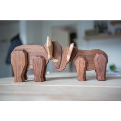 Fablewood Mor- & Far elefant, valnød & ask