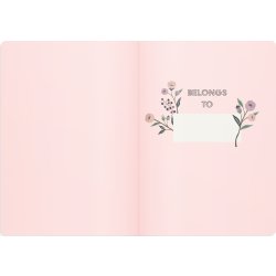 Burde Deluxe Notesbog, A5, linjeret, twigs