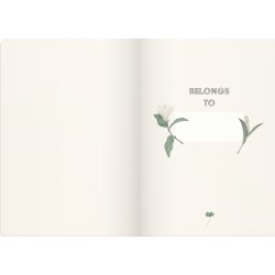 Burde Deluxe Notesbog | A5 | Linjeret | Floral