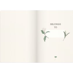 Burde Notesbog deluxe | A5 | Blomster