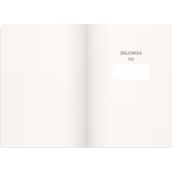 Burde Notesbog deluxe | B5 | Marmor mønster