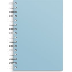 Burde Notesbog, A5, linjeret, blue