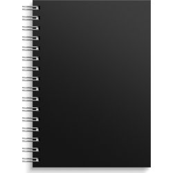 Burde Notesbog | Spiral | A5 | Linjeret | Black