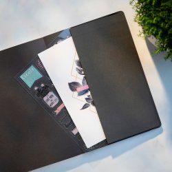 Burde Deluxe Notesbog, A5, linjeret, flower