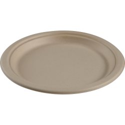 Engångstallrikar, Bagasse, 23 cm, 50 st.