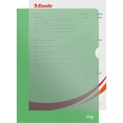 Esselte Copysafe mapp, A4, PP, 0,11 mm, 100st, grö