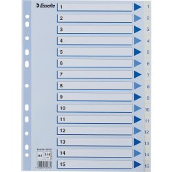 Register Esselte A4 1-15 Plast Vit