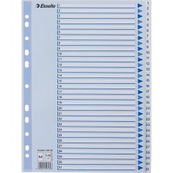 Register Esselte A4 1-31 Plast Vit