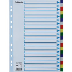 Register Esselte A4 20 flikar Plast