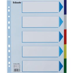 Register Esselte Maxi A4 5 flikar Plast