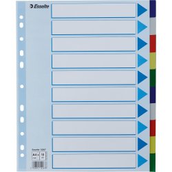 Register Esselte Maxi A4 10 flikar Plast