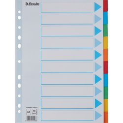 Flikregister Esselte A4 10 flikar Kartong