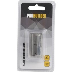 Probuilder glasskraberblade, 40 mm, 10 stk.