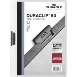 Durable Duraclip 60 klämmapp | A4 | Vit
