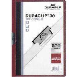 Klämmapp Durable Duraclip 30 Mörkröd