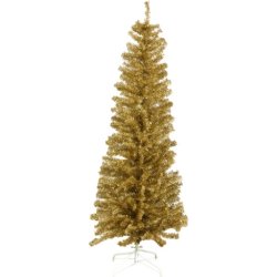 Kunstig juletræ Guld 180x68cm