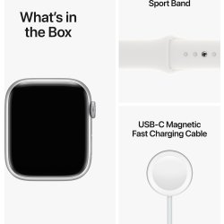 DEMO Apple Watch Series 8 (GPS+4G), 45mm, sølv