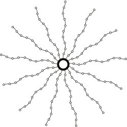 Sirius Knirke Tree-Top Lyskæde, 312 LED, L240 cm