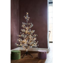 Sirius Alfi Juletræ m. Fod, 70 LED, H120 cm, Hvid