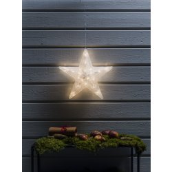 Akryl stjerne, 40 cm, 40 LED