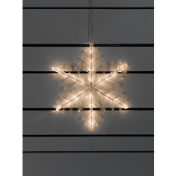 Akryl Snefnug, 40 cm, 24 LED