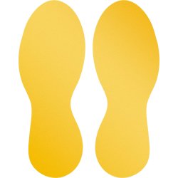 Durable Golvmarkering | Fot | Avtagbar | 5 par