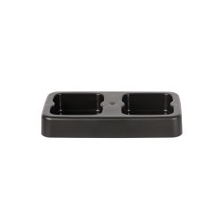 Style base til affaldsspande, 2x53 L, sort