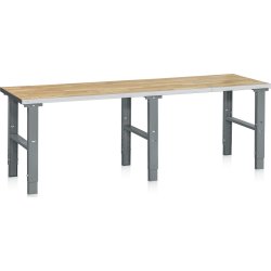Arbetsbord 500 kg, ekparkett, 2500x800 mm