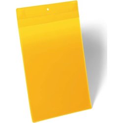 Durable Lagerlommer m/supermagnet A4 højformat gul
