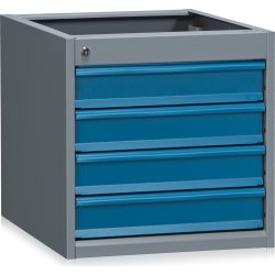 Lådmodul 4x100 mm för arbetsbord