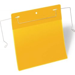 Durable Lagerlommer m/wirebeslag A5 tværformat gul