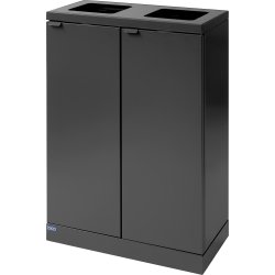 Bica 867 källsorteringskärl, 2 x 65 l, Grå