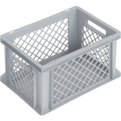 Lagerback, perforerad, 20 liter, (LxBxH) 40x30x22 
