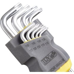Probuilder stiftnøglesæt Torx m/hul, 9 dele