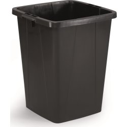 Durabin avfallshink, 90 l, Svart
