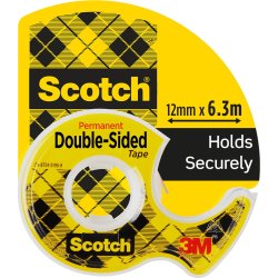 3M Scotch Dobbeltklæbende tape | 12mm | 6,3m