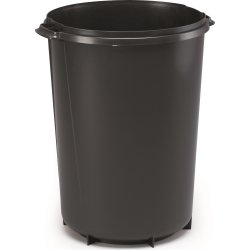 Durabin rund avfallshink | 40 l | Svart