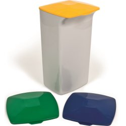 Durabin Fladt Låg T/Affaldsspand 40 L, Grøn