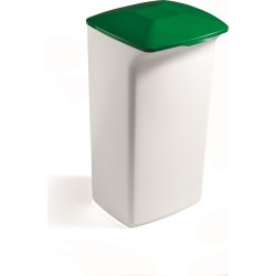 Durabin Fladt Låg T/Affaldsspand 40 L, Grøn