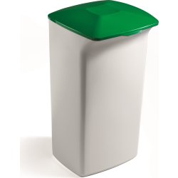 Durabin Fladt Låg T/Affaldsspand 40 L, Grøn