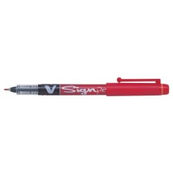 Pilot V Signpen Fineliner | Rød